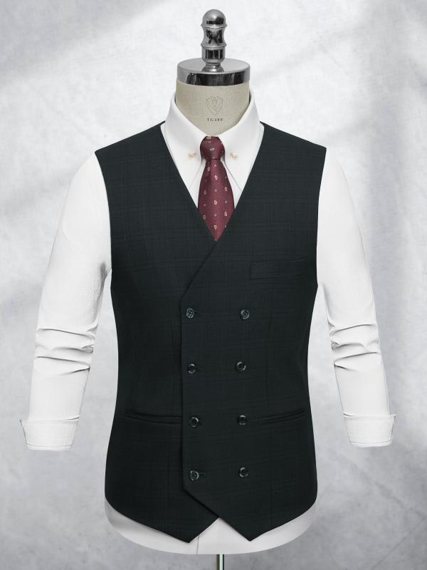 Gile Nam Xanh Rêu Kẻ Caro Lớn TGGL400